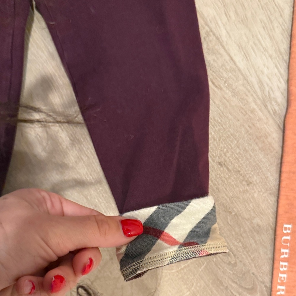 Burberry Kids Leggings - Black, Burgundy, Orange - Picture 4 of 11